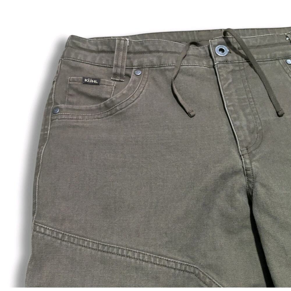 Kuhl Rugged Wear Hiking Double Knee Thick Cotton Pants Womens Size 8 Reg Beige